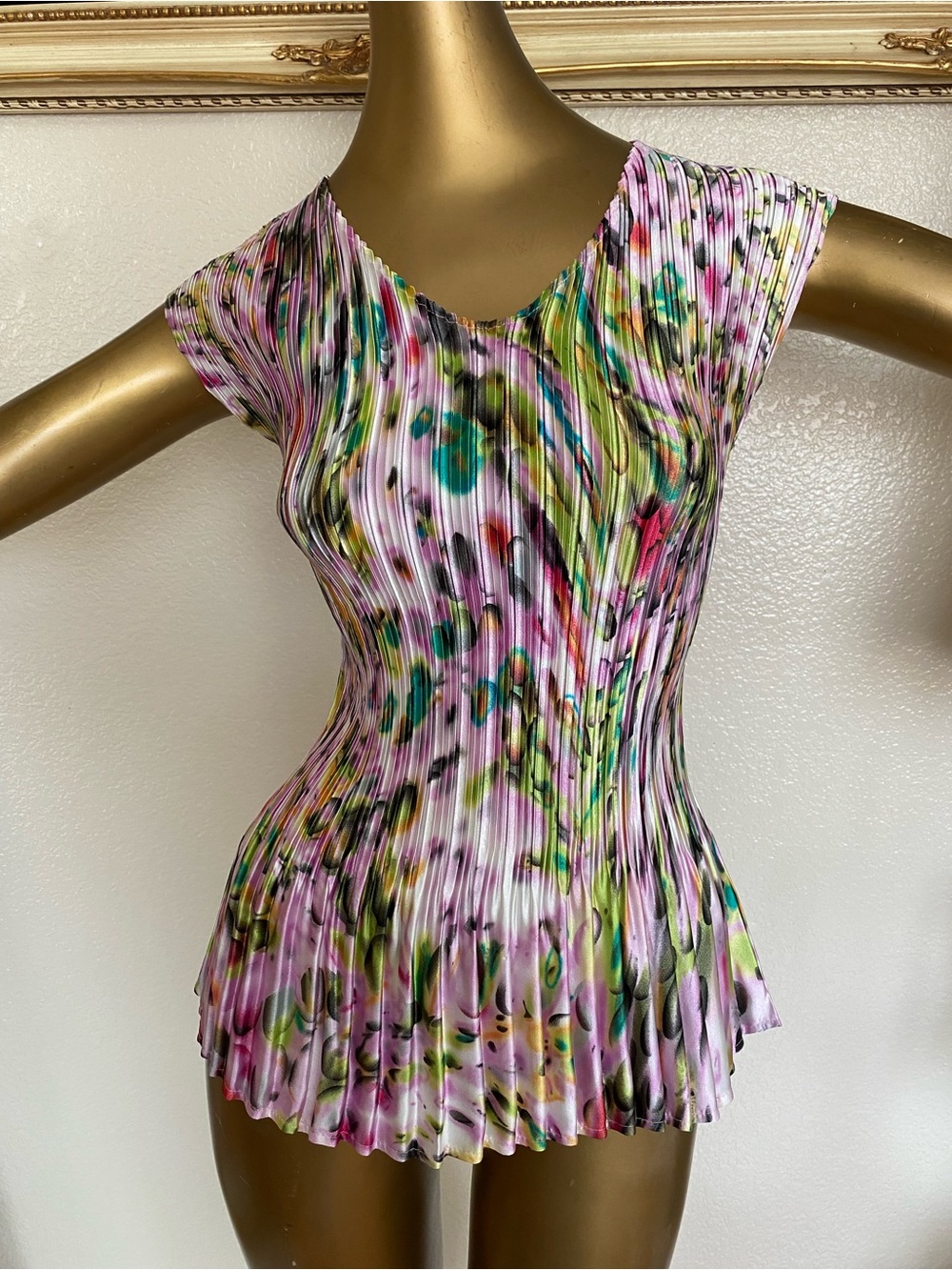 Milano Ruched Multi Color Sleeveless Top